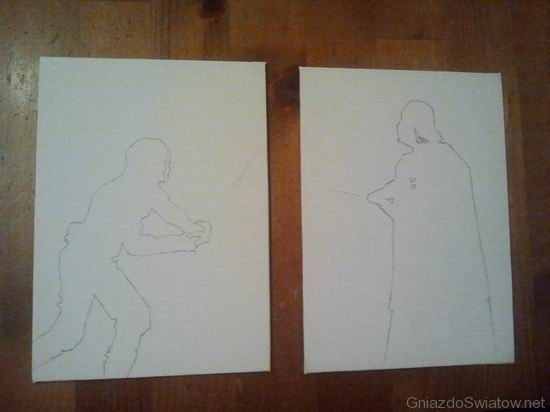 Ojciec i syn - szkic