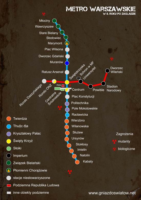Opowieści z postapokaliptycznej aglomeracji - Warszawskie Metro w8. Roku po Zagładzie